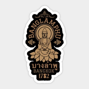 Vintage Bangkok Charm: Explore Banglamphu's Soul in Style Sticker